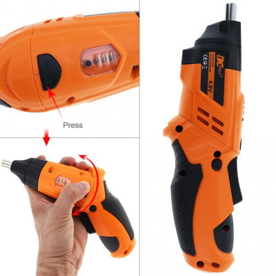 Trusa Surubelnita Electrica cu Acumulator 47 Piese 4.8V 200RPM DCTools