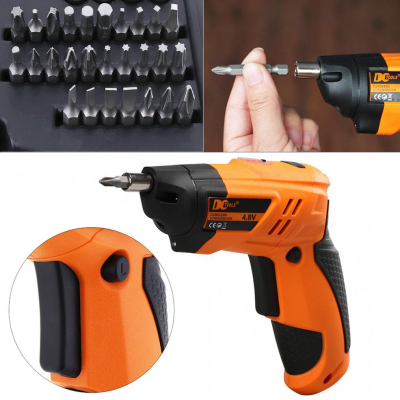 Trusa Surubelnita Electrica cu Acumulator 47 Piese 4.8V 200RPM DCTools