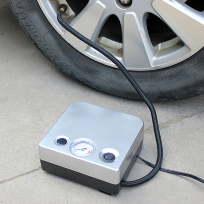 Compresor Auto AC595 12V 80PSI  Argintiu Patrat