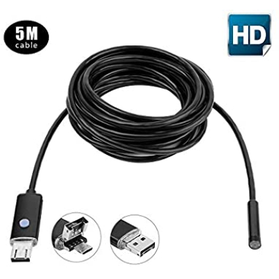 Endoscop Camera Android 10 Metri Waterproof Universala Slim pentru Inspectie Auto Conectare MicroUsb