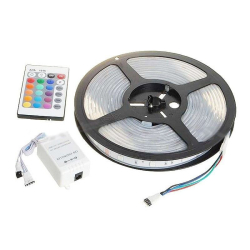 Kit banda RGB 5M 60W 1 Culoare / LED 15 Variatii ROSU VERDE ALBASTRU 