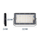 Set 2 Lampa Lucru 220V 50W 50 LED SMD Proiector Dreptunghiular