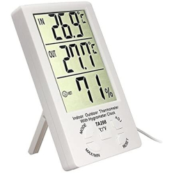 Termometru Multifunctional cu Ceas si Senzor de Umiditate TA298