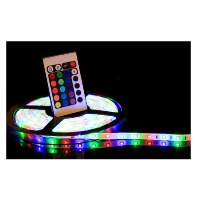 Kit banda RGB 5M 60W 1 Culoare / LED 15 Variatii ROSU VERDE ALBASTRU