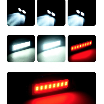 Lampa de Lucru LED + COB Andowl QD77 cu USB Magnet Agatatoare C