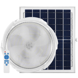 Aplica cu incarcare solara 100 W diametru 170 mm si telecomanda  alb rece