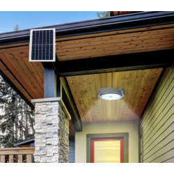 Aplica cu incarcare solara 100 W diametru 170 mm si telecomanda  alb rece