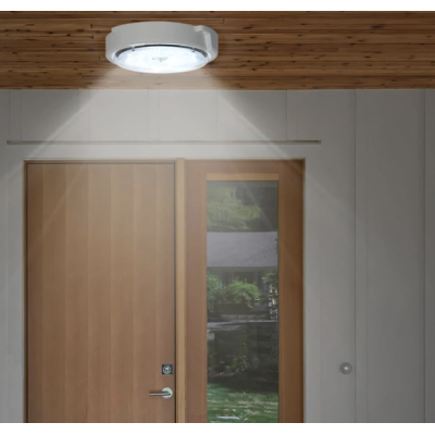 Aplica cu incarcare solara 200 W diametru 320 mm si telecomanda  alb rece