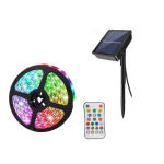 Banda LED multicolora Q ZD933 cu panou solar si telecomanda 5 metri