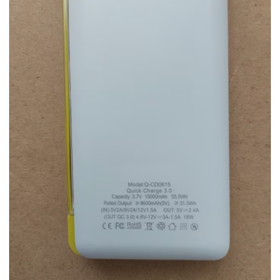 Baterie externa Q CD815 capacitate15000 mAH QC 3.0 wireless USB-C