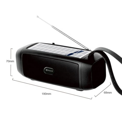 Boxa portabila bluetooth USB functie radio si lanterna cu incarcare solara