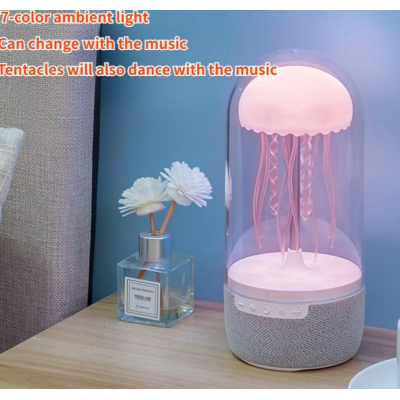 Boxa portabila cu design meduza efecte de iluminare 7 culori bluetooth