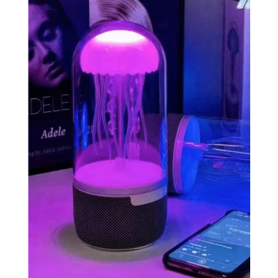Boxa portabila cu design meduza efecte de iluminare 7 culori bluetooth