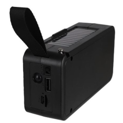 Boxa Portabila HF-F6 Incarcare Solara  Cu Bluetooth USB TF AUX Radio Hands-Free