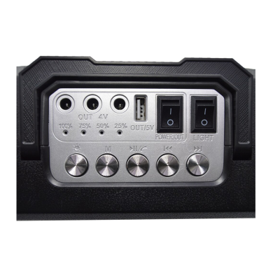 Boxa tip sistem iluminare LED cu 2 becuri USB MP3 BT Q YX1793