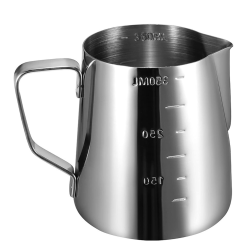 Cana din inox cu gradatie pentru spumare cu maner 350 ml