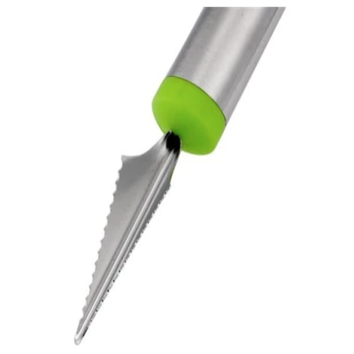 Cutit de sculptat cu lingurita de fructe cu dubla utilizare din otel inoxidabil