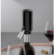 Dispenser si Aerator Electric pentru Sticla de Vin LED Negru