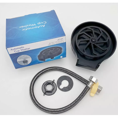 Dispozitiv pentru spalare pahare cu clatire sub jet de presiune