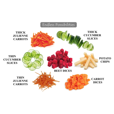 Feliator de legume pliabil tip mandolina cu 4 functii tava de colectare SR 266