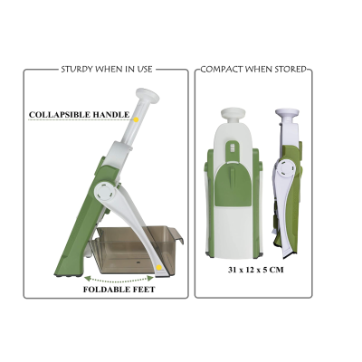 Feliator de legume pliabil tip mandolina cu 4 functii tava de colectare SR 266