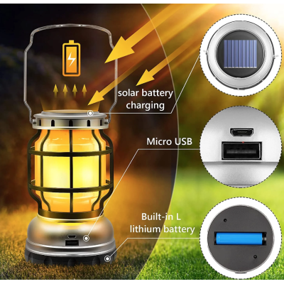 Felinar solar retro portabil Andowl Q LED1990