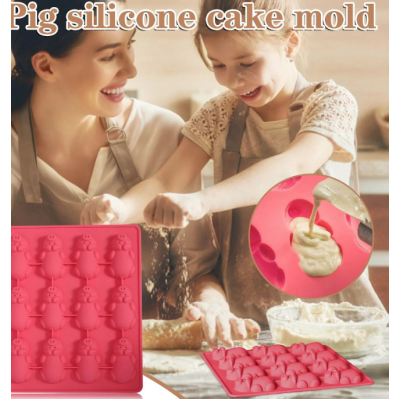 Forma prajituri din silicon pentru ciocolata si bomboane model piggy