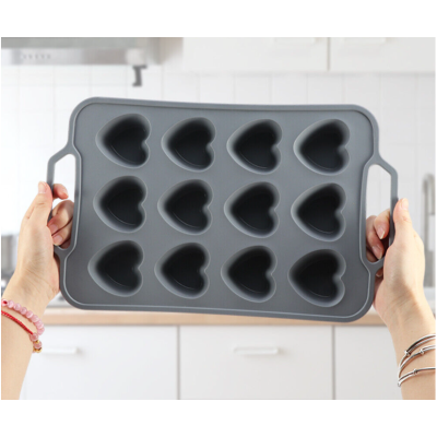 Forma silicon pentru copt prajituri briose model inima