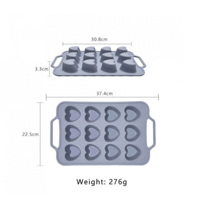 Forma silicon pentru copt prajituri briose model inima