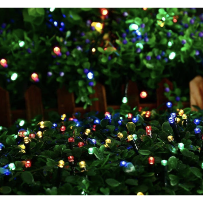 Instalatie Solara 10 Metri cu 100 LED liniara MULTICOLORA HS