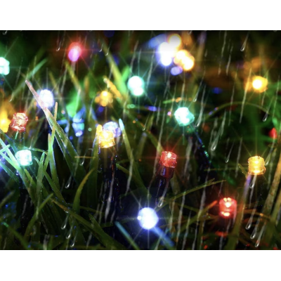 Instalatie Solara 10 Metri cu 100 LED liniara MULTICOLORA HS