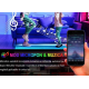 Kit Banda LED RGB Andowl Q T168 de 5 Metri Sincronizare Muzicala Bluetooth Controlul Aplicatie