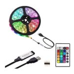 Kit Banda Led RGB cu USB lungime 2M telecomanda pentru TV PC Auto Casa Iluminat decorativ Q DT20
