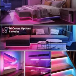 Kit Banda Led RGB cu USB lungime 2M telecomanda pentru TV PC Auto Casa Iluminat decorativ Q DT20