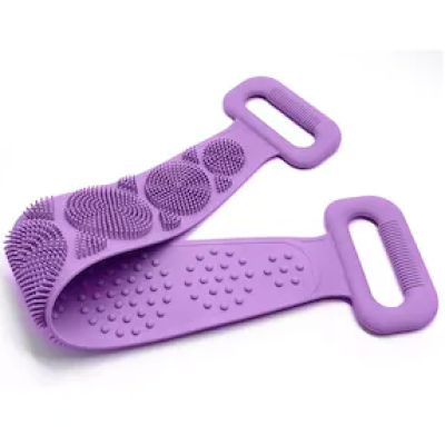 Perie tip banda din silicon pentru spalat pe spate