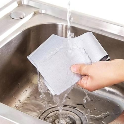 Set 4 Folii TEFLON GRI Detasabile pentru Aragaz din Teflon  Lavabila  Reutilizabila