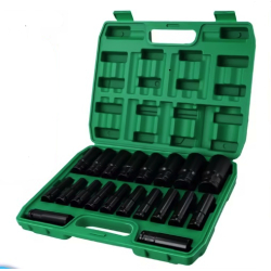 Trusa 20 tubulare de impact 1/2 de la 8 la 32 mm Verde