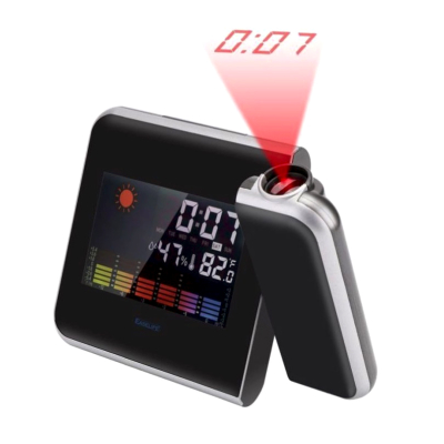 Ceas Meteo 8190 cu calendar si higrometru ce proiecteaza ora pe tavan