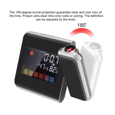 Ceas Meteo 8190 cu calendar si higrometru ce proiecteaza ora pe tavan